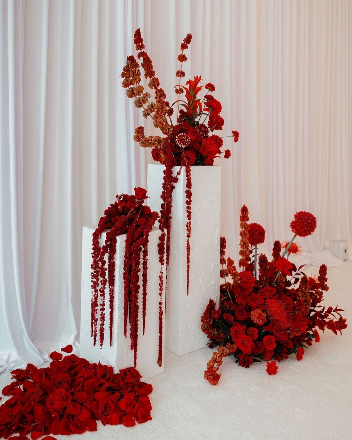 Crimson Couture Floral Installation