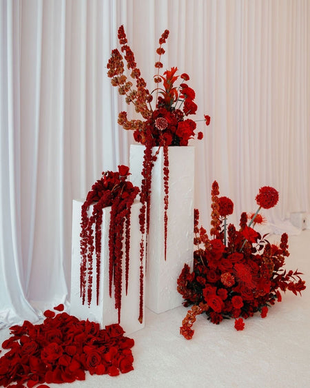 Crimson Couture Floral Installation